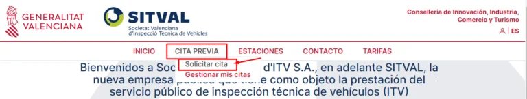 cita previa itv ontinyent